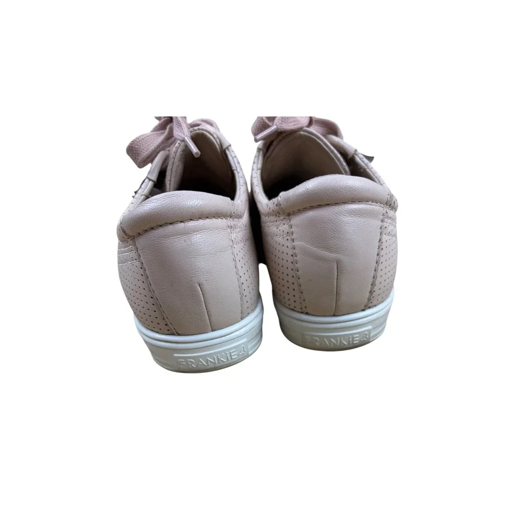 Frankie4 NAT II Blush Perforated Leather Low Top Sneakers Womens Size 6 - Picture 5 of 6